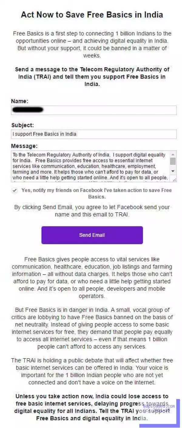 Facebook is selling old wine (Internet.org) in a new bottle (Free Basics), users be aware